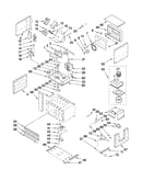 Cabinet and stirrer parts