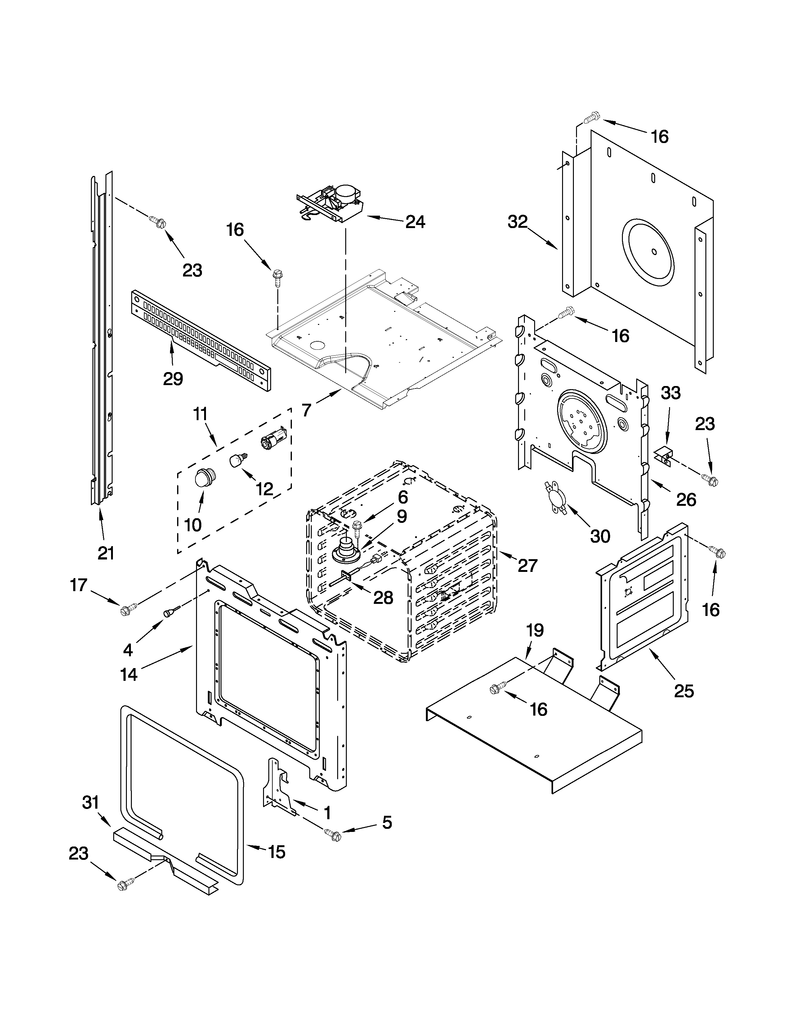 UPPER OVEN PARTS