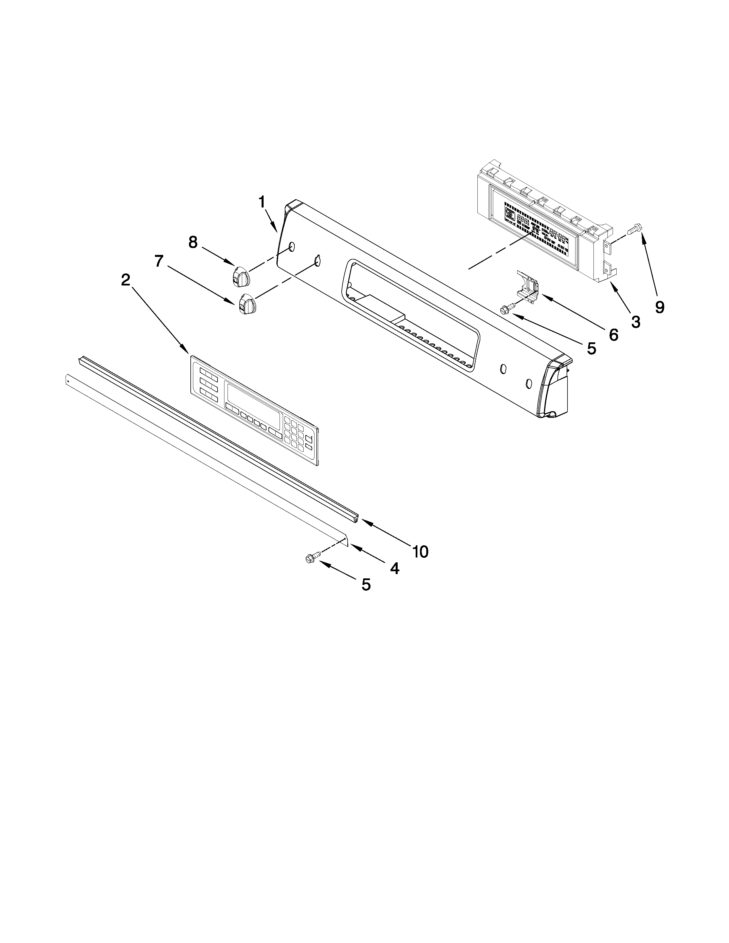 Control panel parts