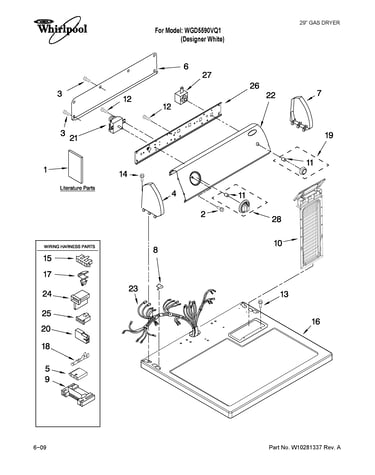 Top and console parts