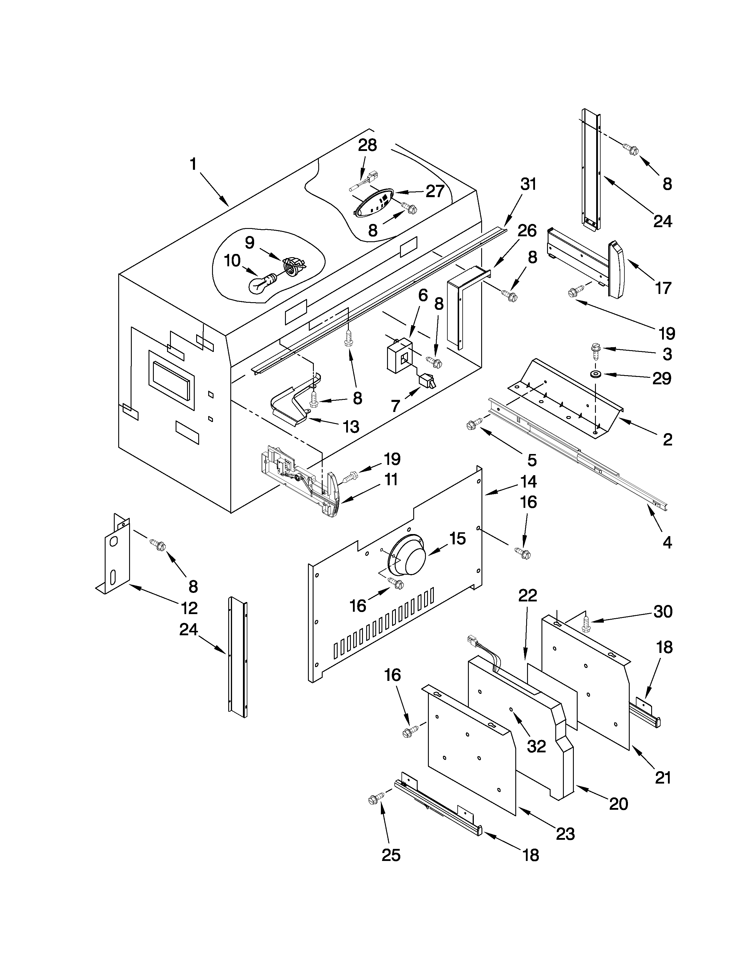 Freezer liner parts