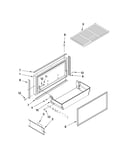 Freezer door and basket parts
