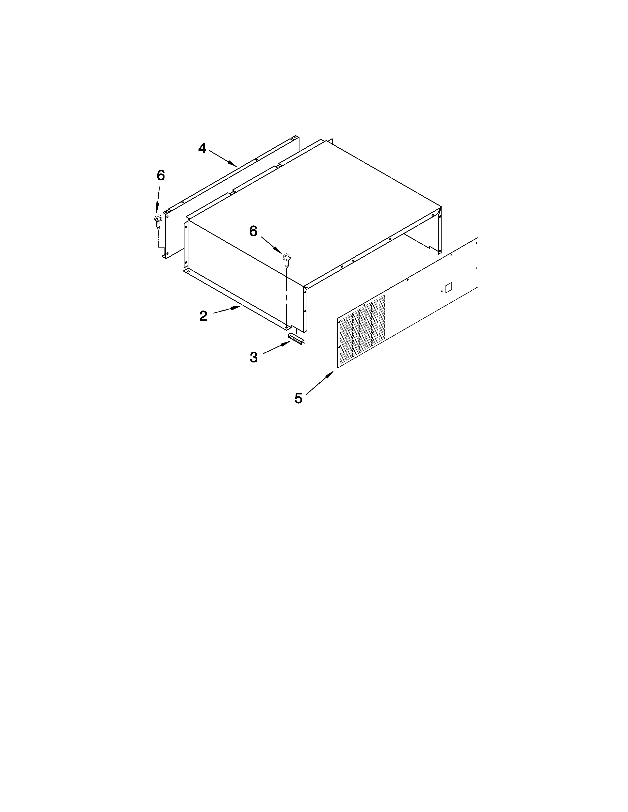 Top grille and unit cover parts