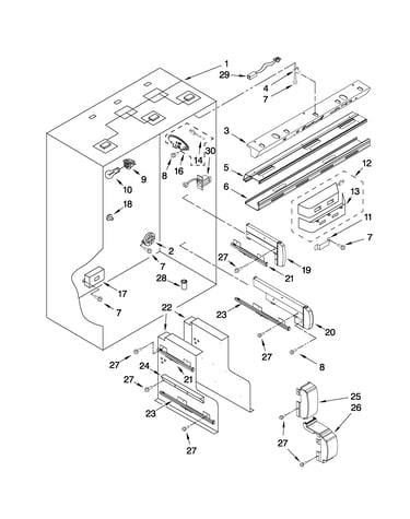 Refrigerator liner parts