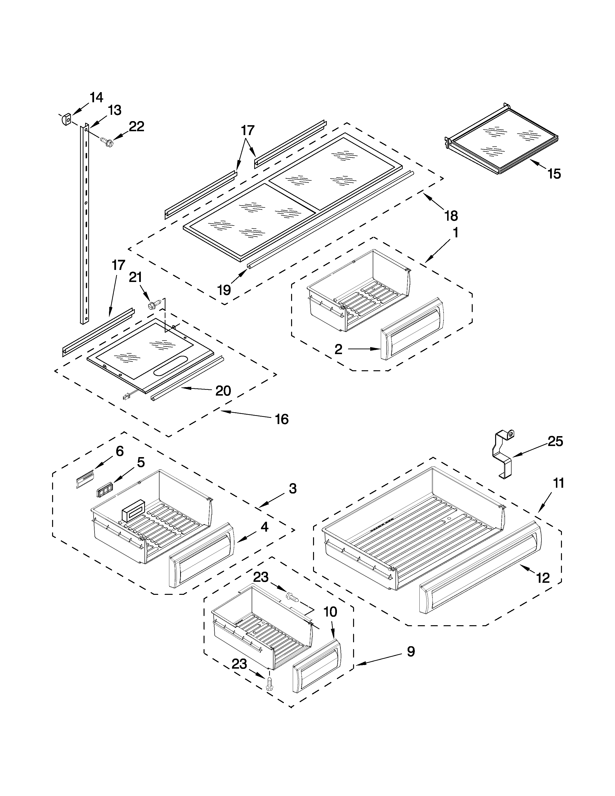 Shelf parts