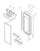 Refrigerator door parts