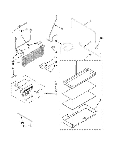 Lower unit and tube parts