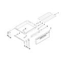 Drawer and rack parts