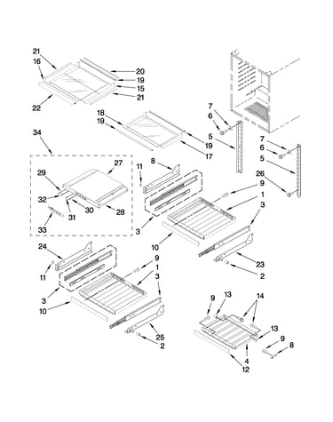 Shelf parts