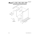 Amana ADB1500AWS2 door and panel parts diagram