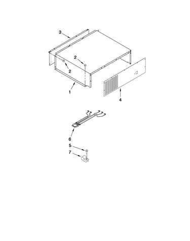 Top grille and unit cover parts
