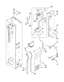 Freezer liner and air flow parts