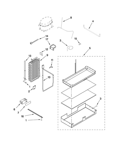 Lower unit and tube parts