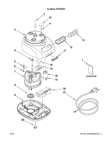 Motor and housing parts