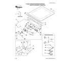 Whirlpool WED9400SZ2 top and console parts diagram