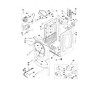 Whirlpool WED9400SW2 cabinet parts diagram