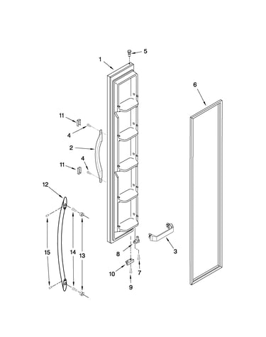 Freezer door parts