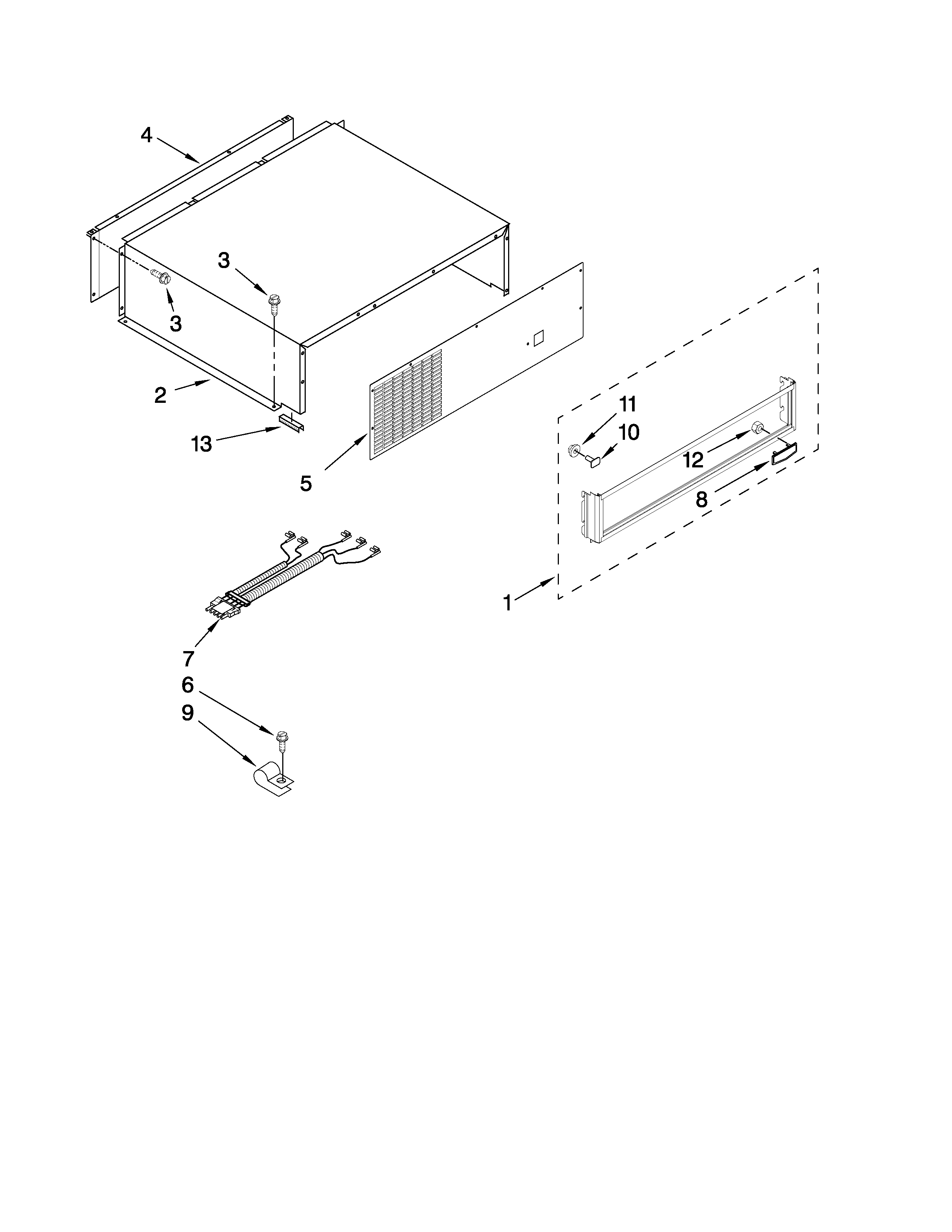 TOP GRILLE AND UNIT COVER PARTS