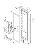 Refrigerator door parts