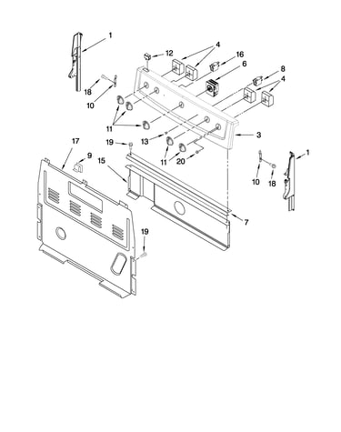 Control panel parts