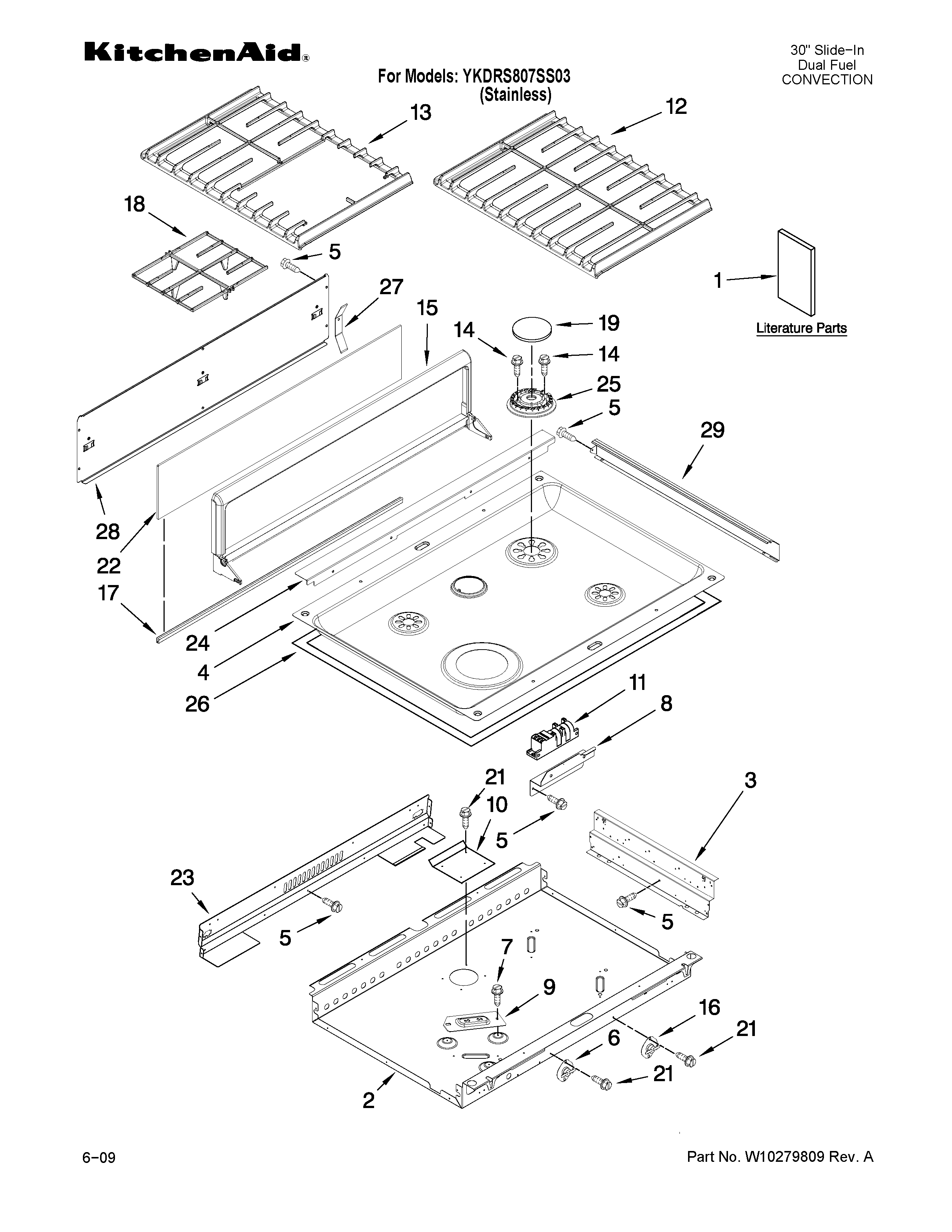 COOKTOP PARTS