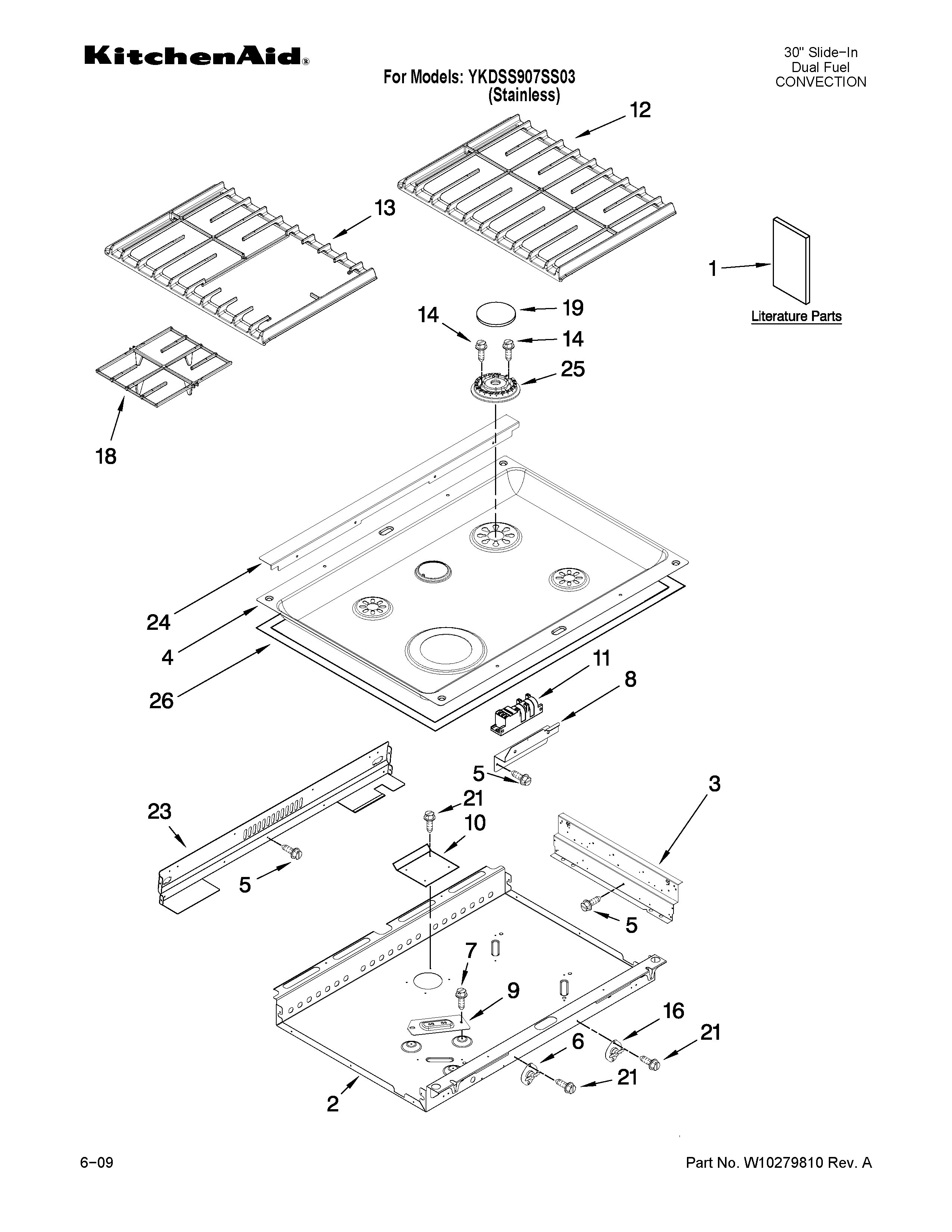 Cooktop parts