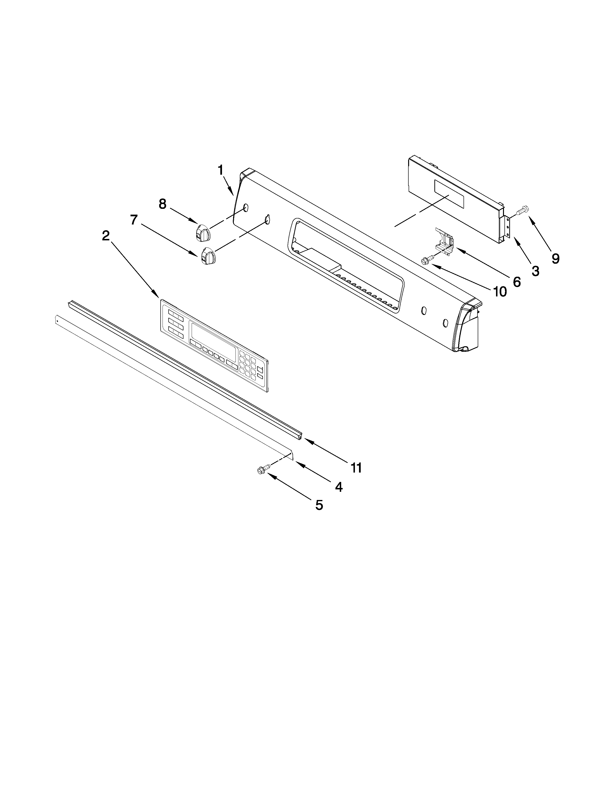 Control panel parts