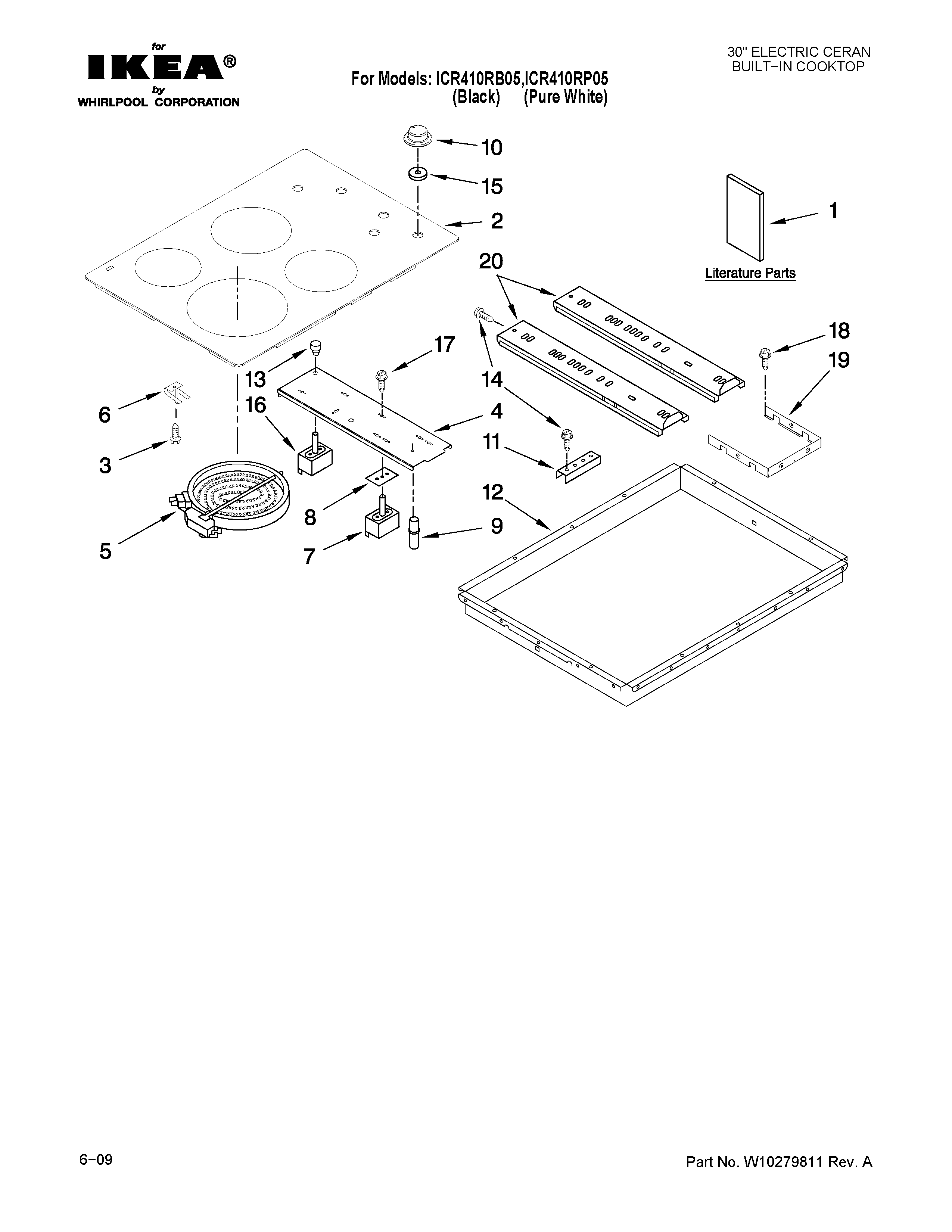 Cooktop parts