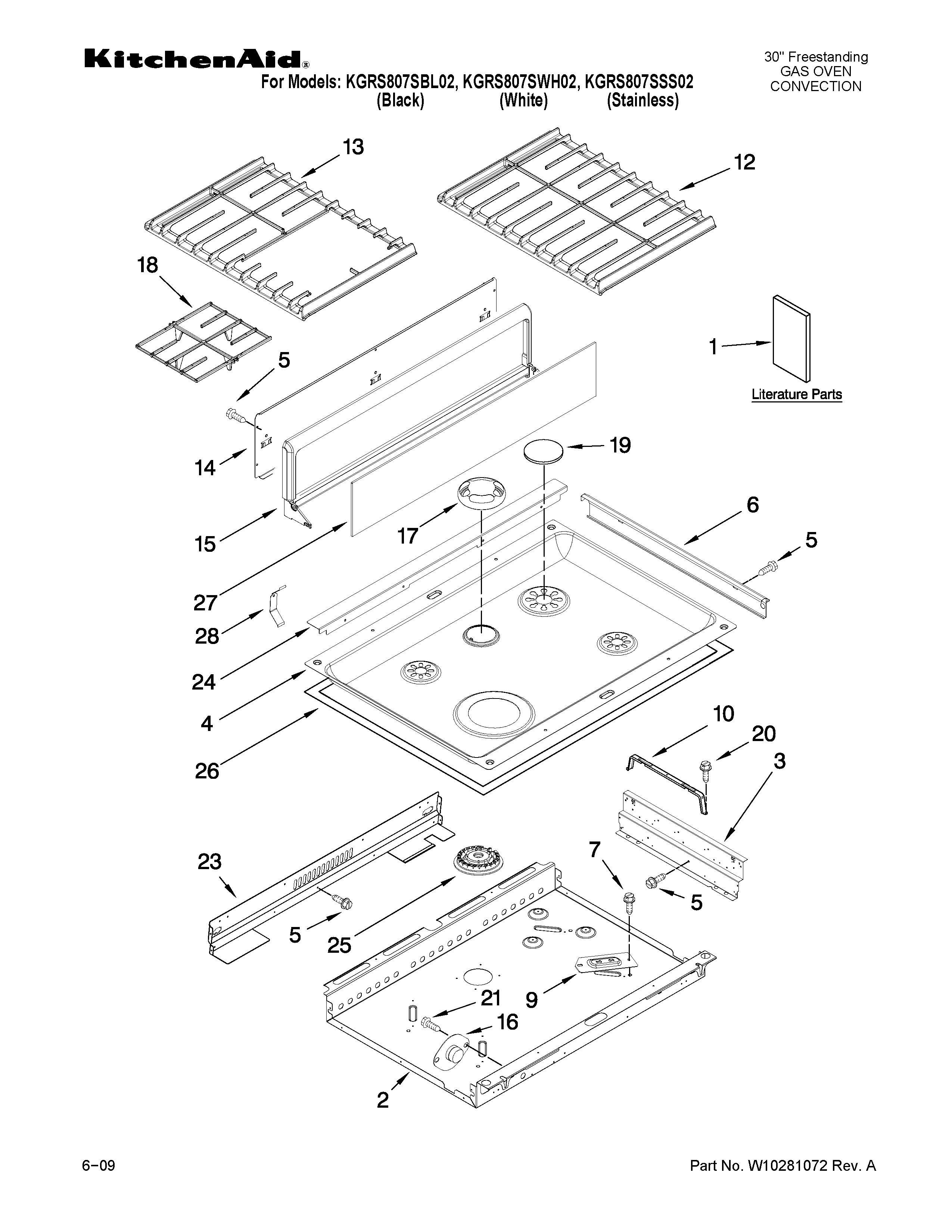 Cooktop parts