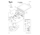 Whirlpool WGD9400VE1 top and console parts diagram