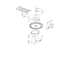 KitchenAid YKHMS1850SB2 magnetron and turntable parts diagram