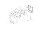 Whirlpool GBD279PVB02 lower oven door parts diagram