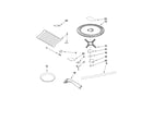 KitchenAid KHMS2056SBL1 rack and turntable parts diagram