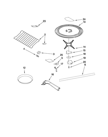 Rack and turntable parts