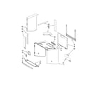 KitchenAid KHMS2056SBL1 cabinet and installation parts diagram