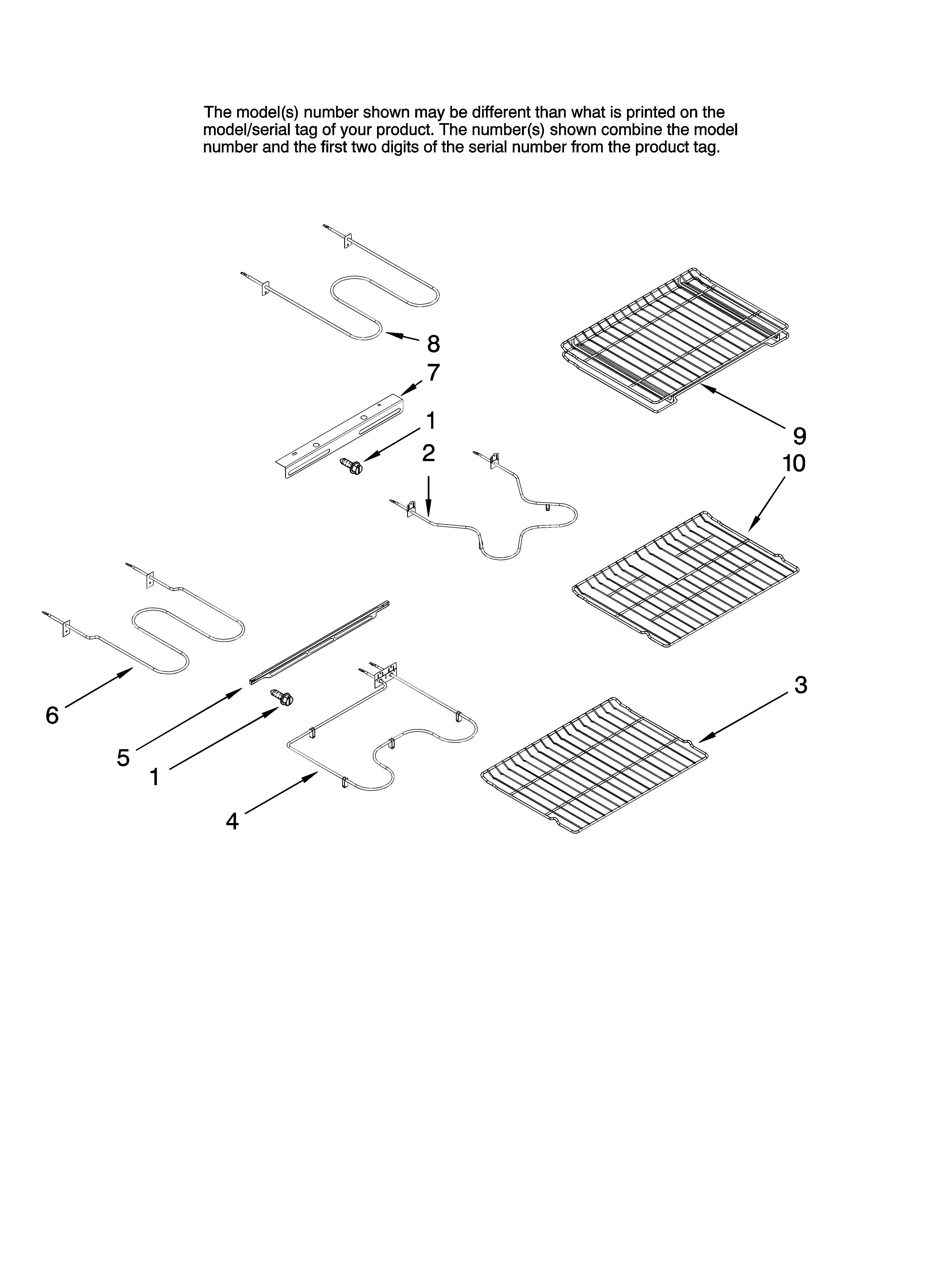 Rack and element parts