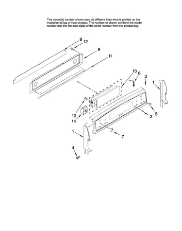 Control panel parts