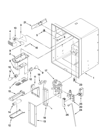 Refrigerator liner parts
