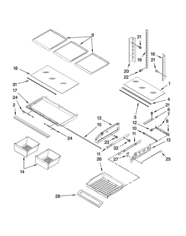 Shelf parts