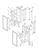 Refrigerator door parts