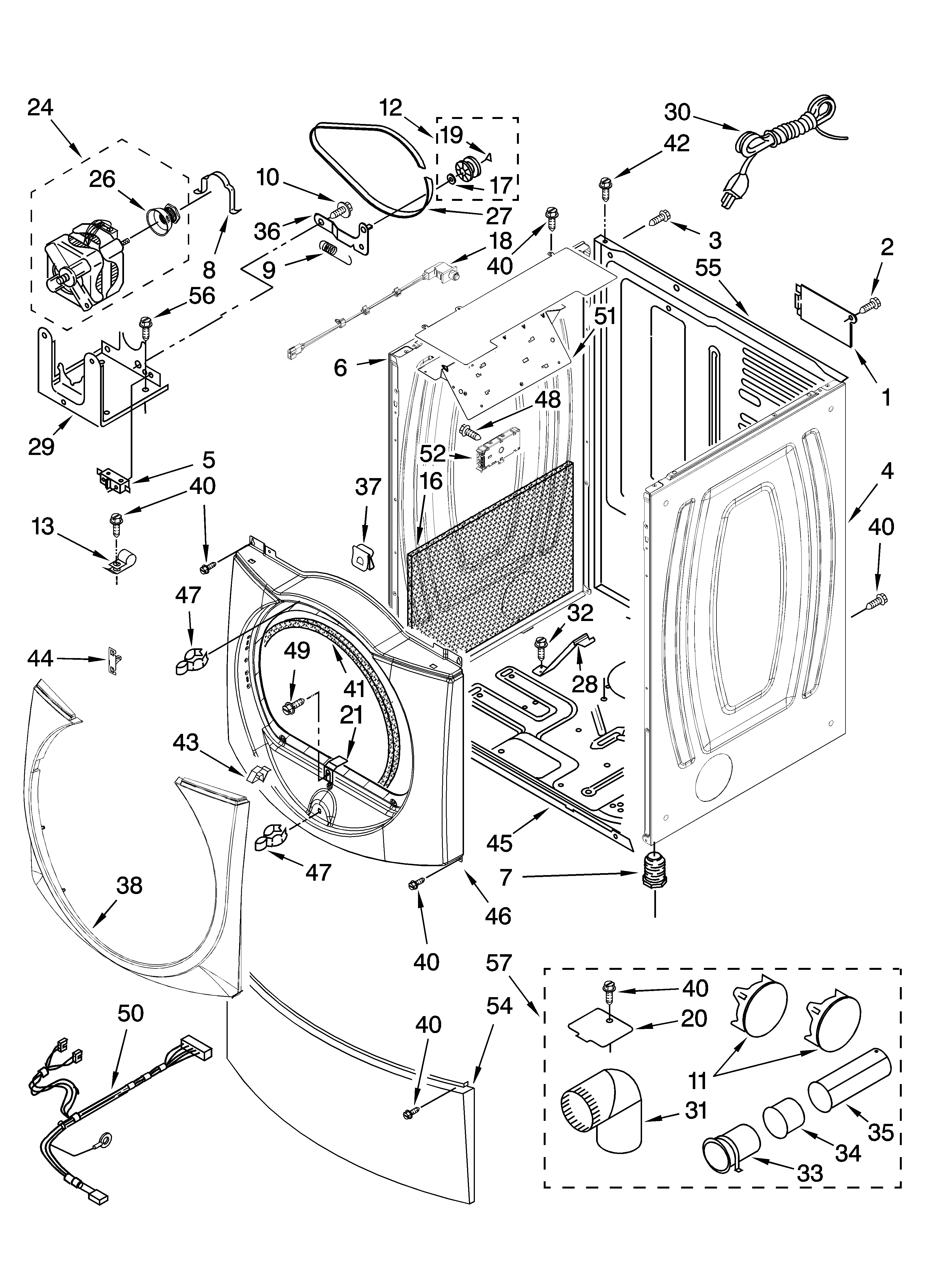 Cabinet parts
