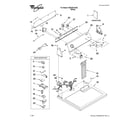Whirlpool WGD5510VQ0 top and console parts diagram