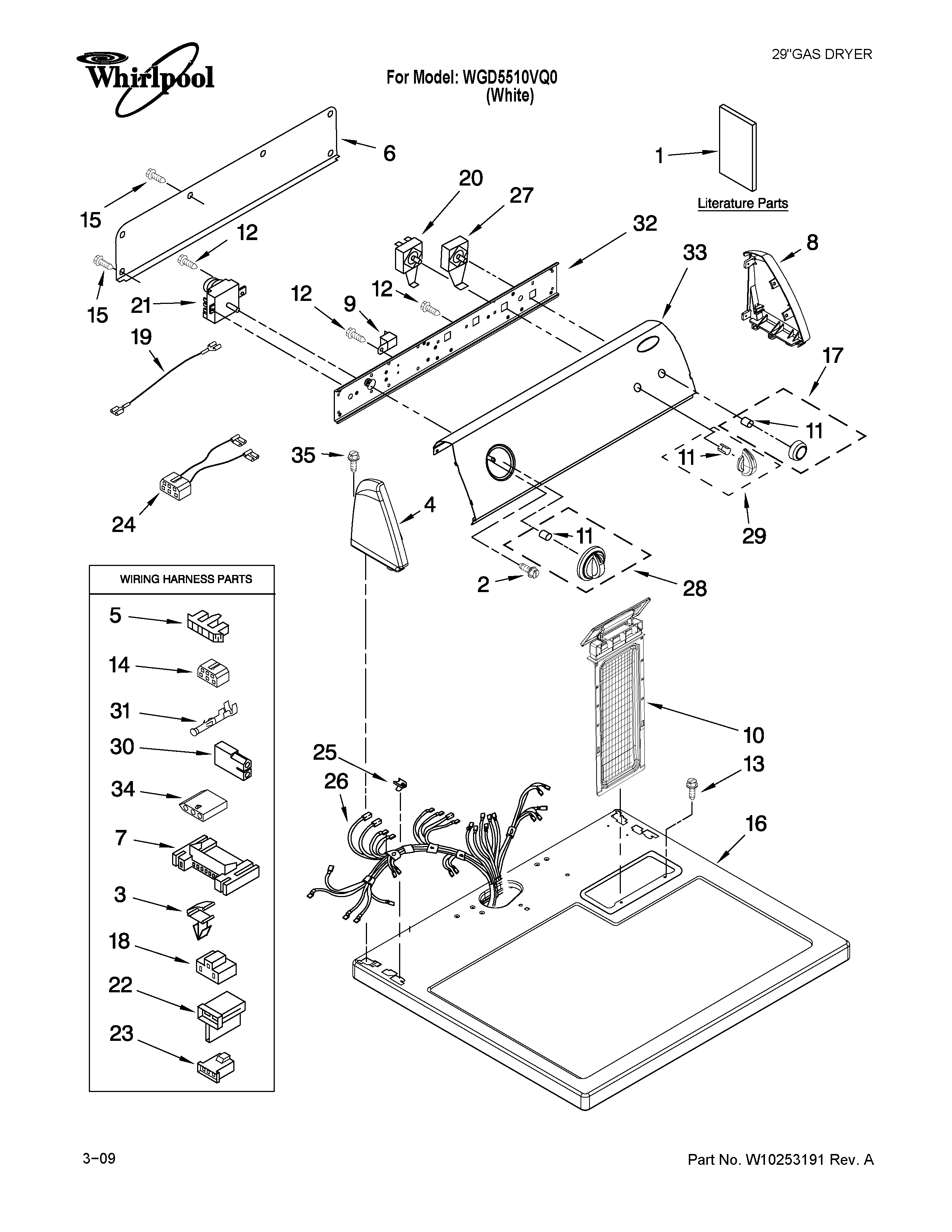 Top and console parts