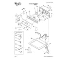Whirlpool 3RLEC8600SL2 top and console parts diagram
