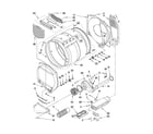 Whirlpool 3RLEC8600SL2 bulkhead parts diagram