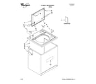 Whirlpool 7MWT98825WW1 top and cabinet parts diagram