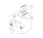 Whirlpool ED5CHQXVT02 icemaker parts diagram