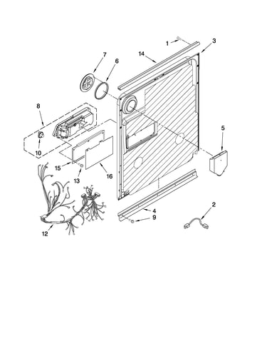 Door and latch parts