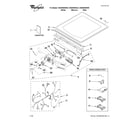 Whirlpool WGD9550WL0 top and console parts diagram