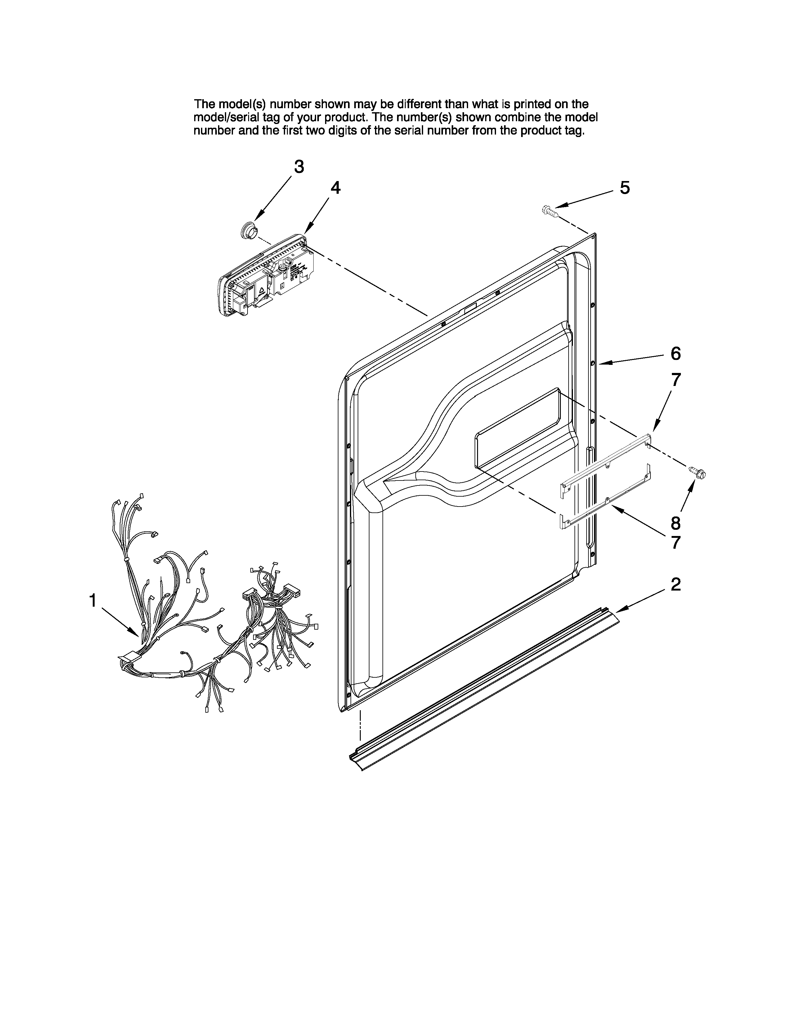 Door and latch parts